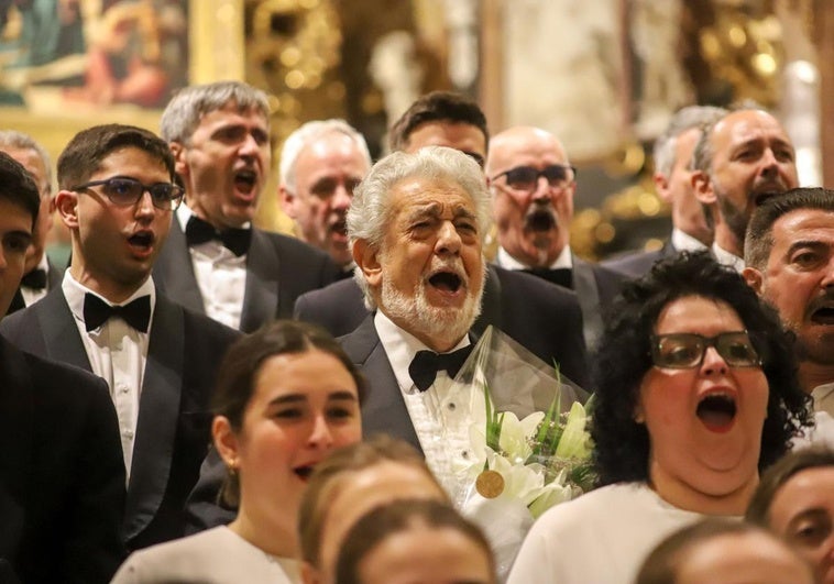 Plácido Domingo, en la Catedral de Valencia